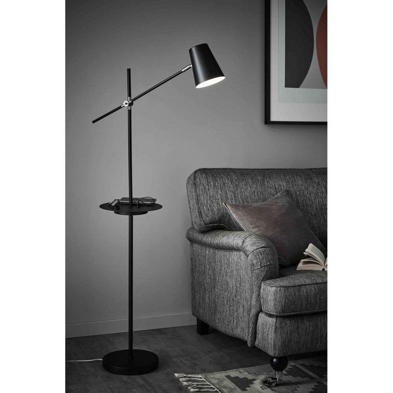 Linear Lampadar USB Negru - Markslöjd