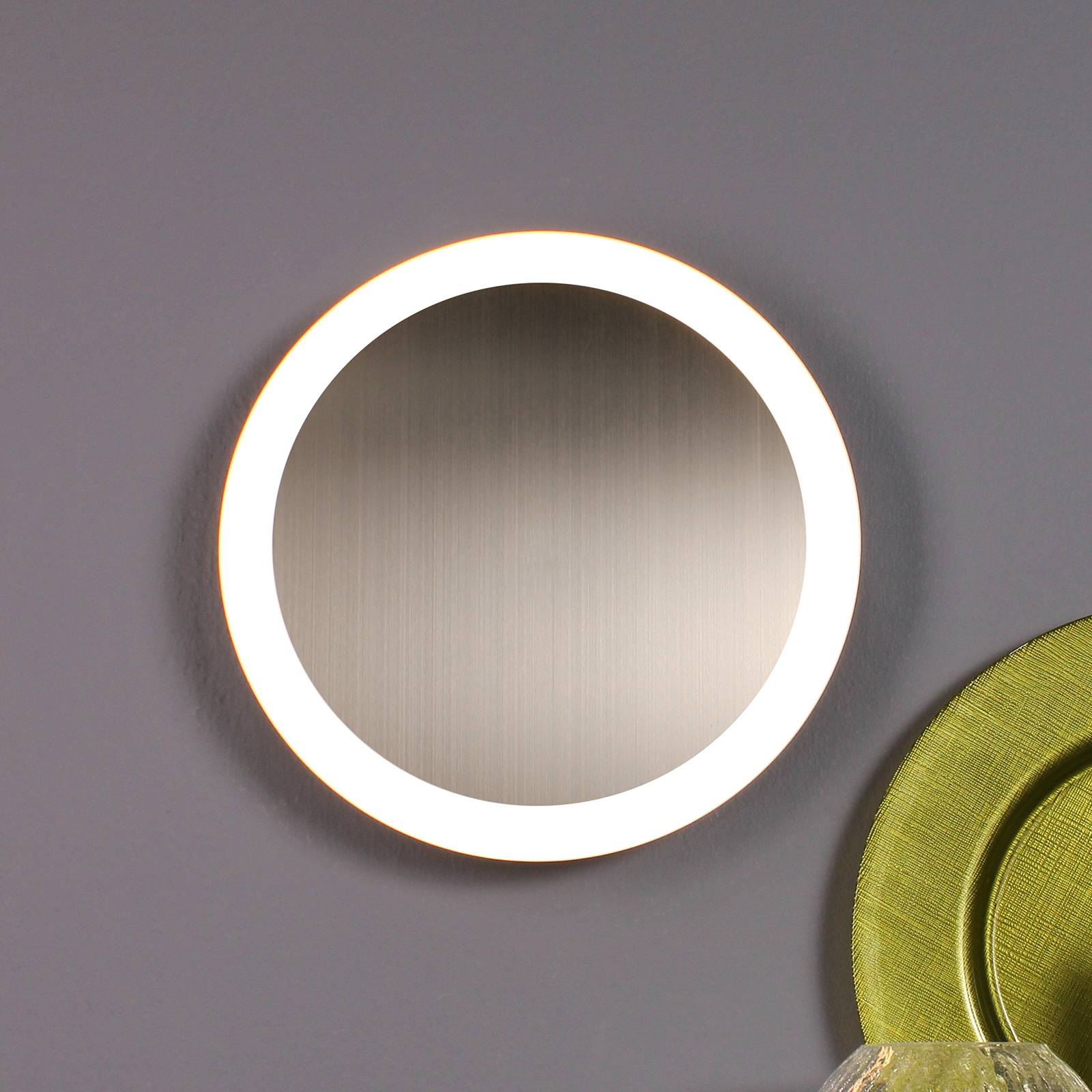 LED-Wandleuchte Moon Ø 40 cm, silber