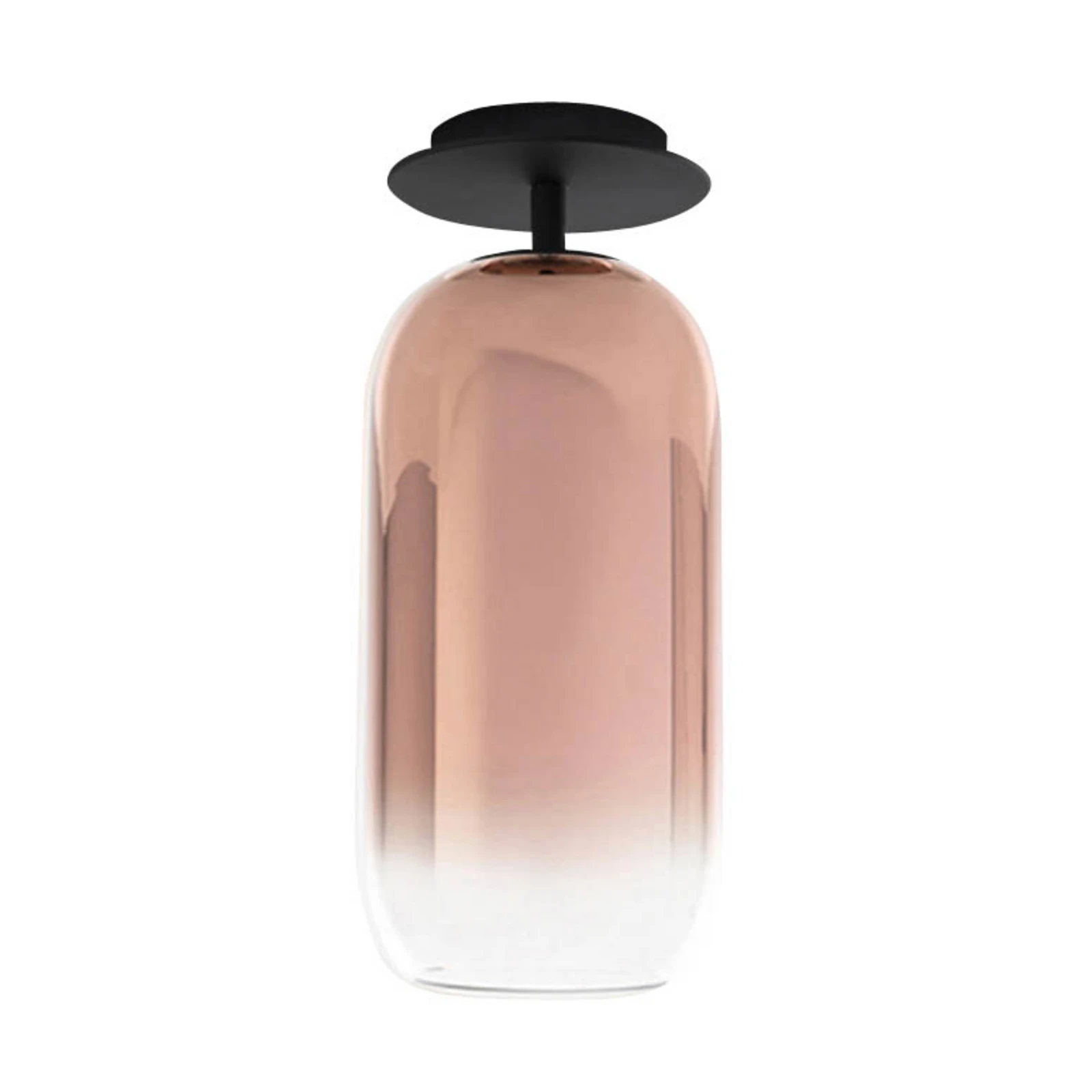 Artemide Gople ceiling lamp, copper/black