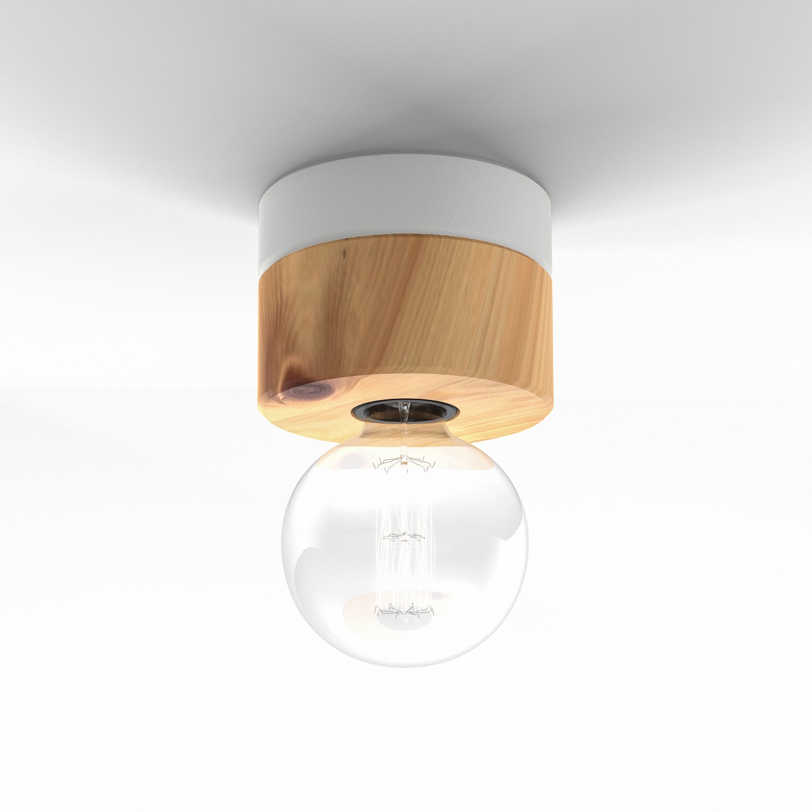 ALMUT 0239 ceiling light, vegan production, Swiss stone pine