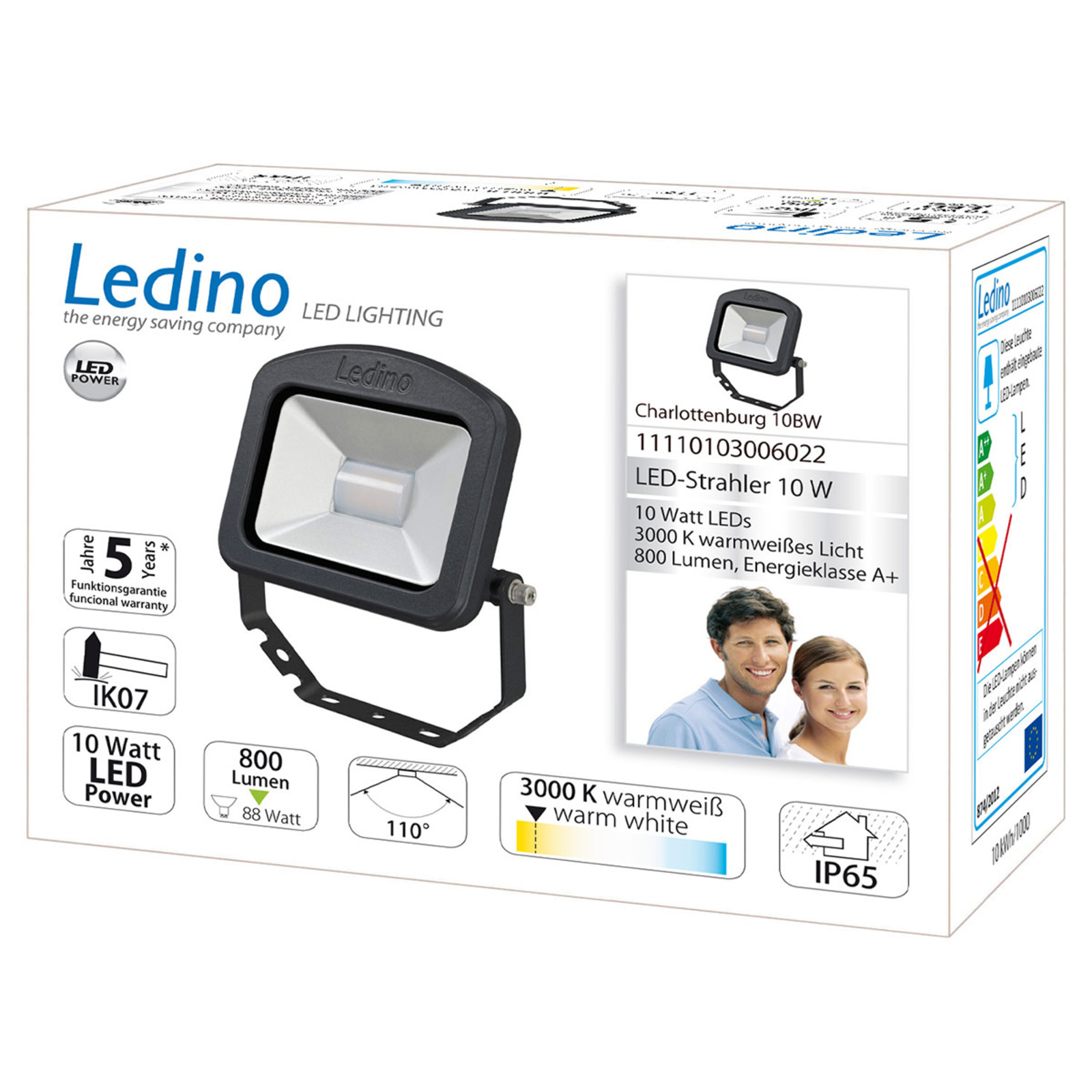 LED-Strahler Charlottenburg schwarz 3.000K