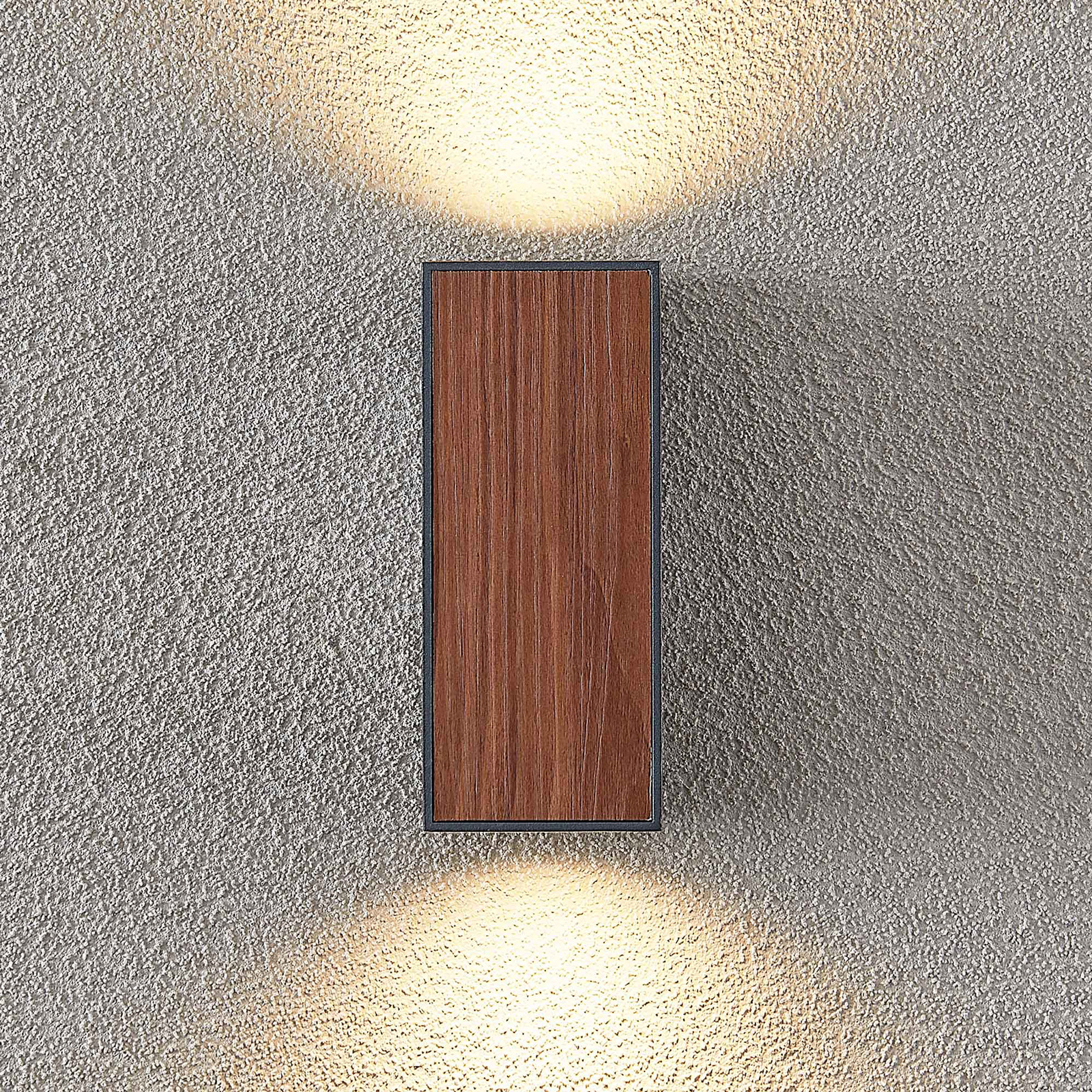 Lucande Cimala Außenwandlampe 2xGU10, Höhe 16,5cm