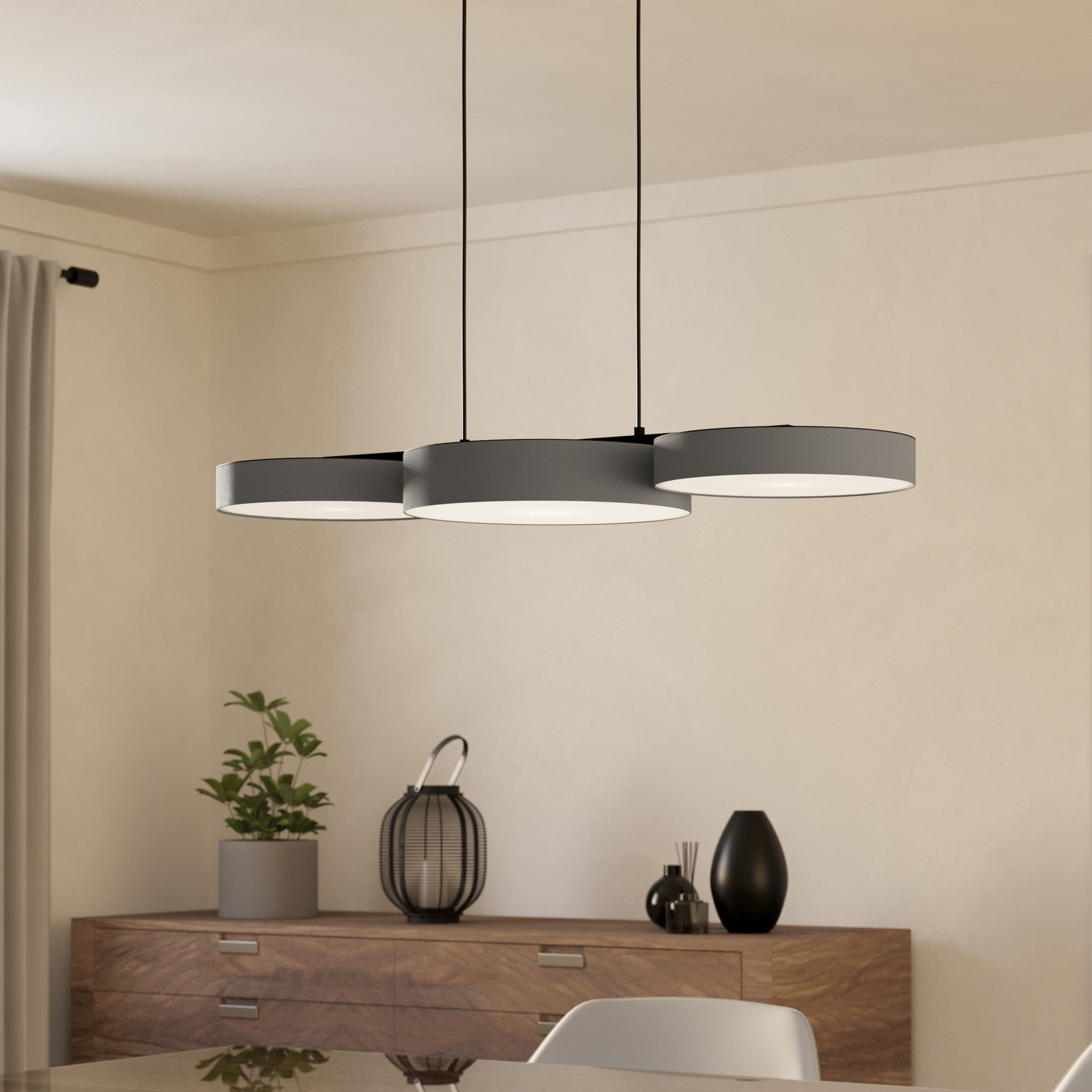 EGLO connect Smart LED-hængelampe Barbano-Z, grå