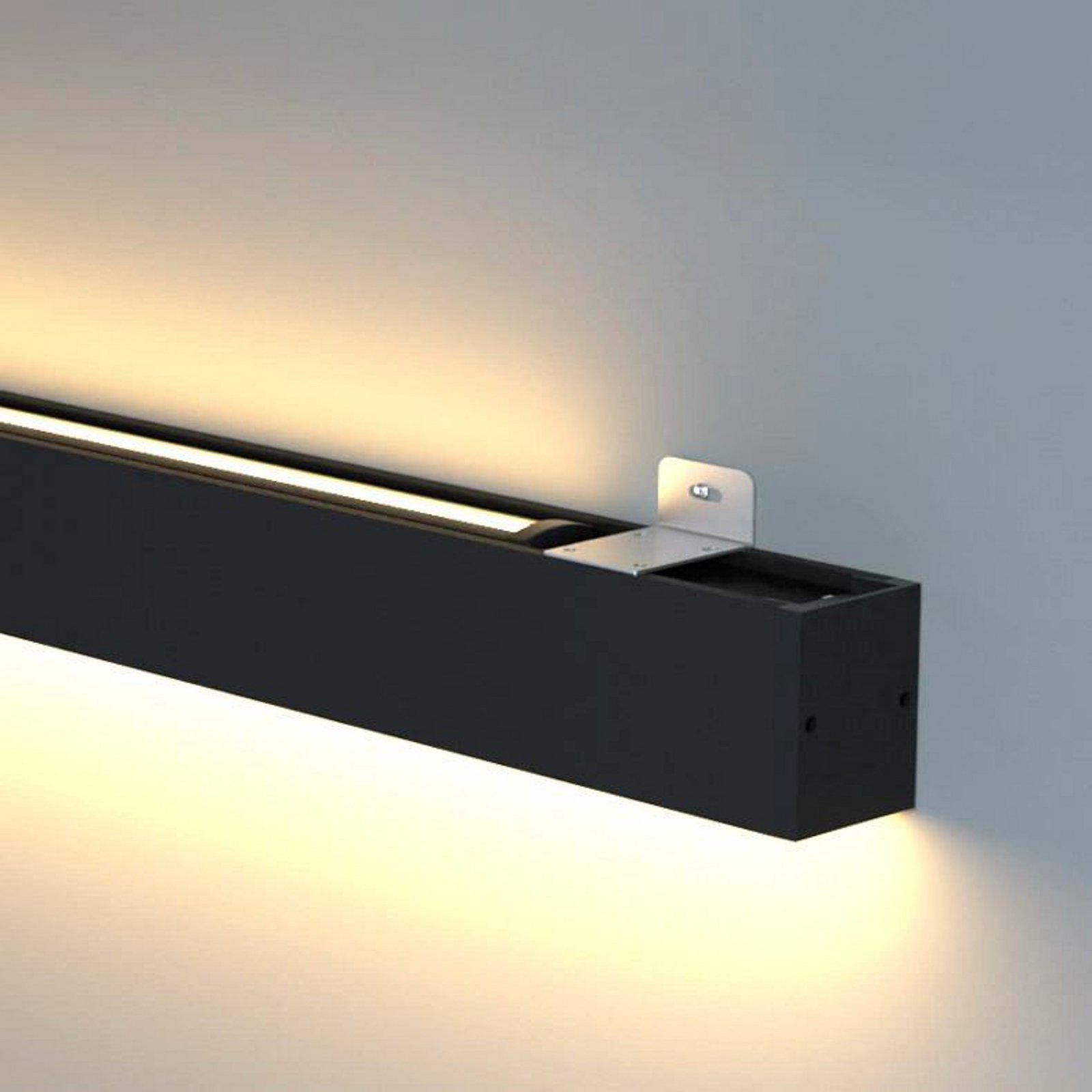 SLC LED laevalgusti Click pikkusega 112 cm, must, CCT