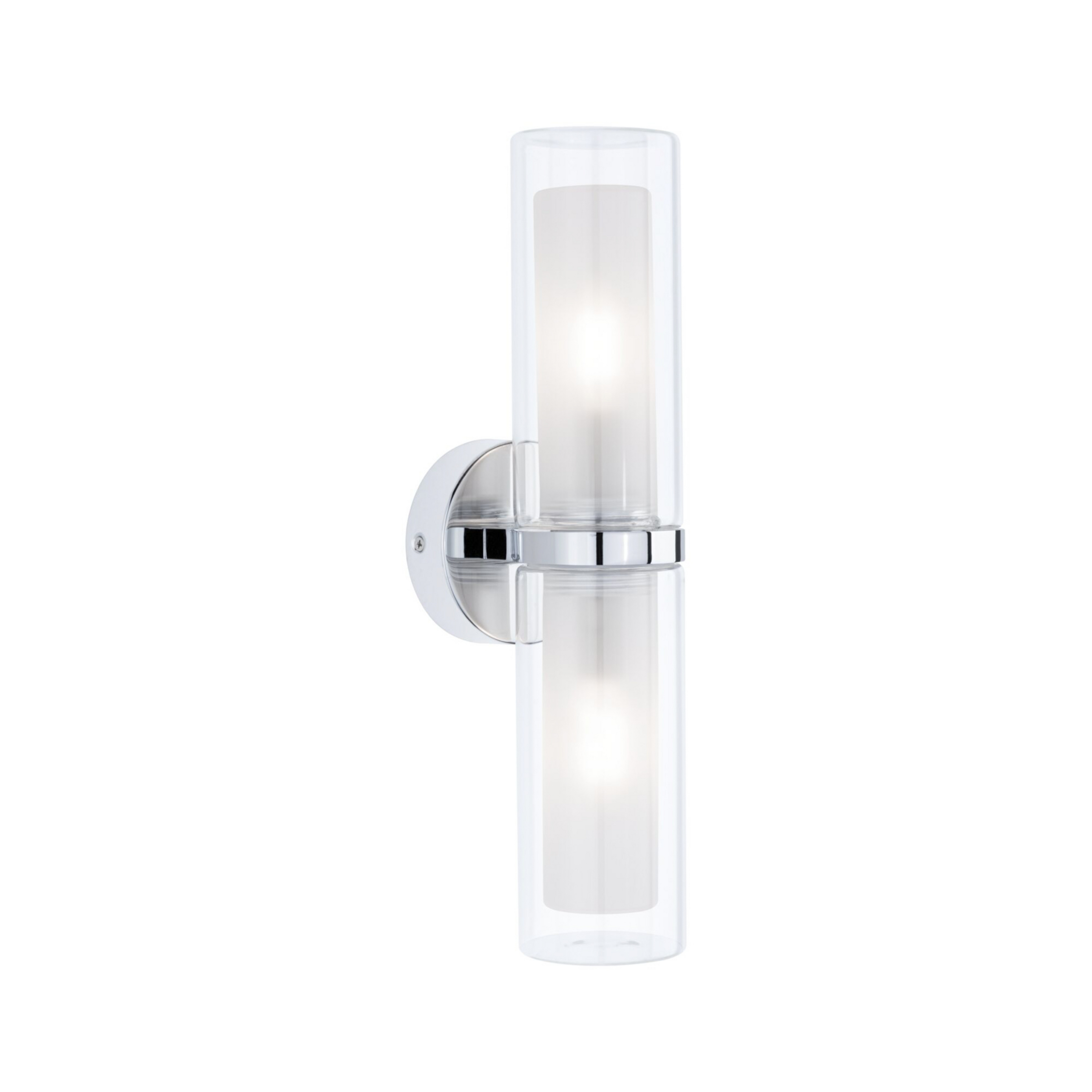 Luena 2 Wall Lamp IP44 Dim. Chrome/Clear - Paulmann