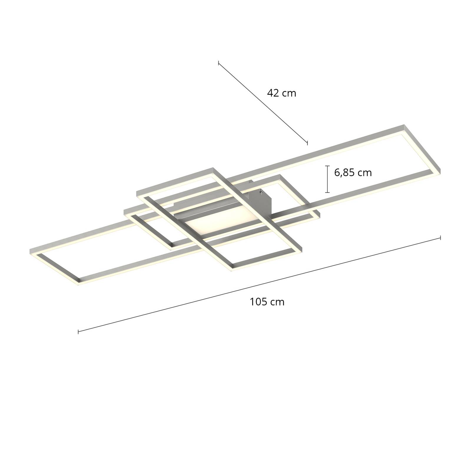 Lampa sufitowa Lindby LED Mairin, CCT, pilot, ściemniana