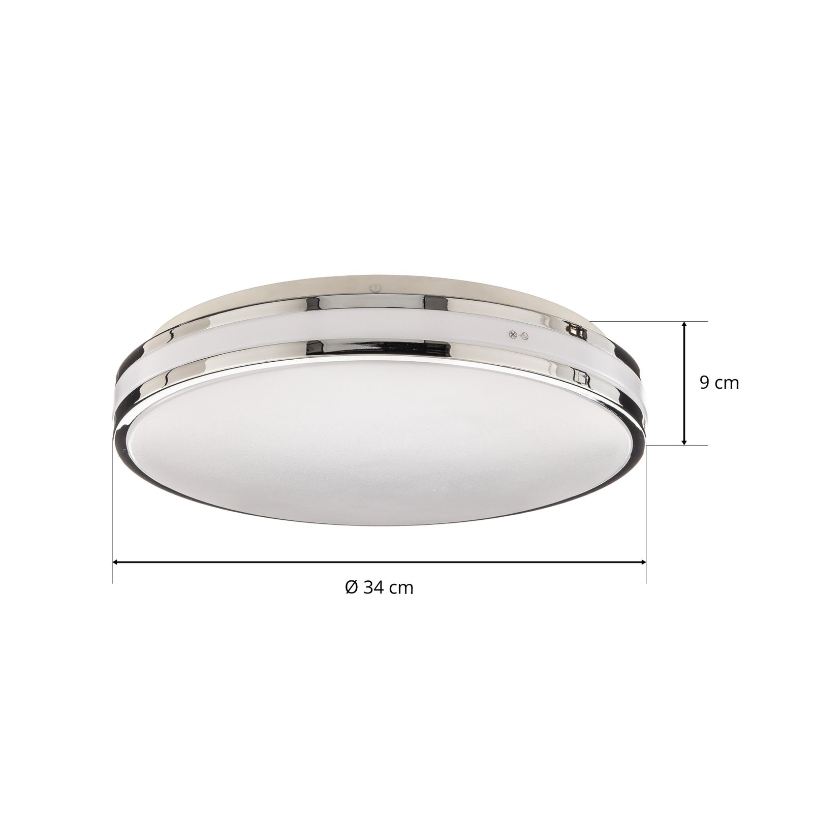 Sinovu Stropna lampa Ø34 Krom/Opal - Arcchio