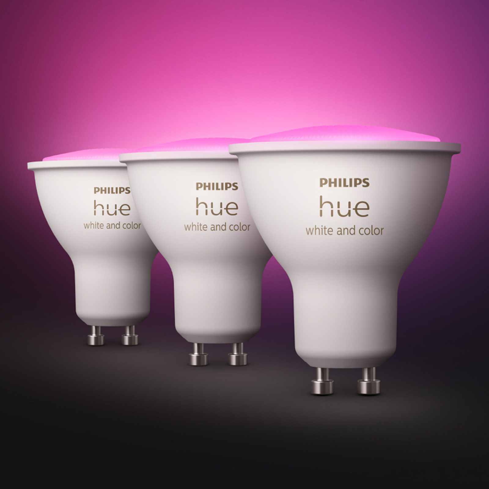 Philips Hue White&Color Ambiance GU10 5,7W sæt/3