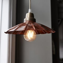 PR Home Hængelampe Ester, terrakotta, Ø 24 cm, jernstik