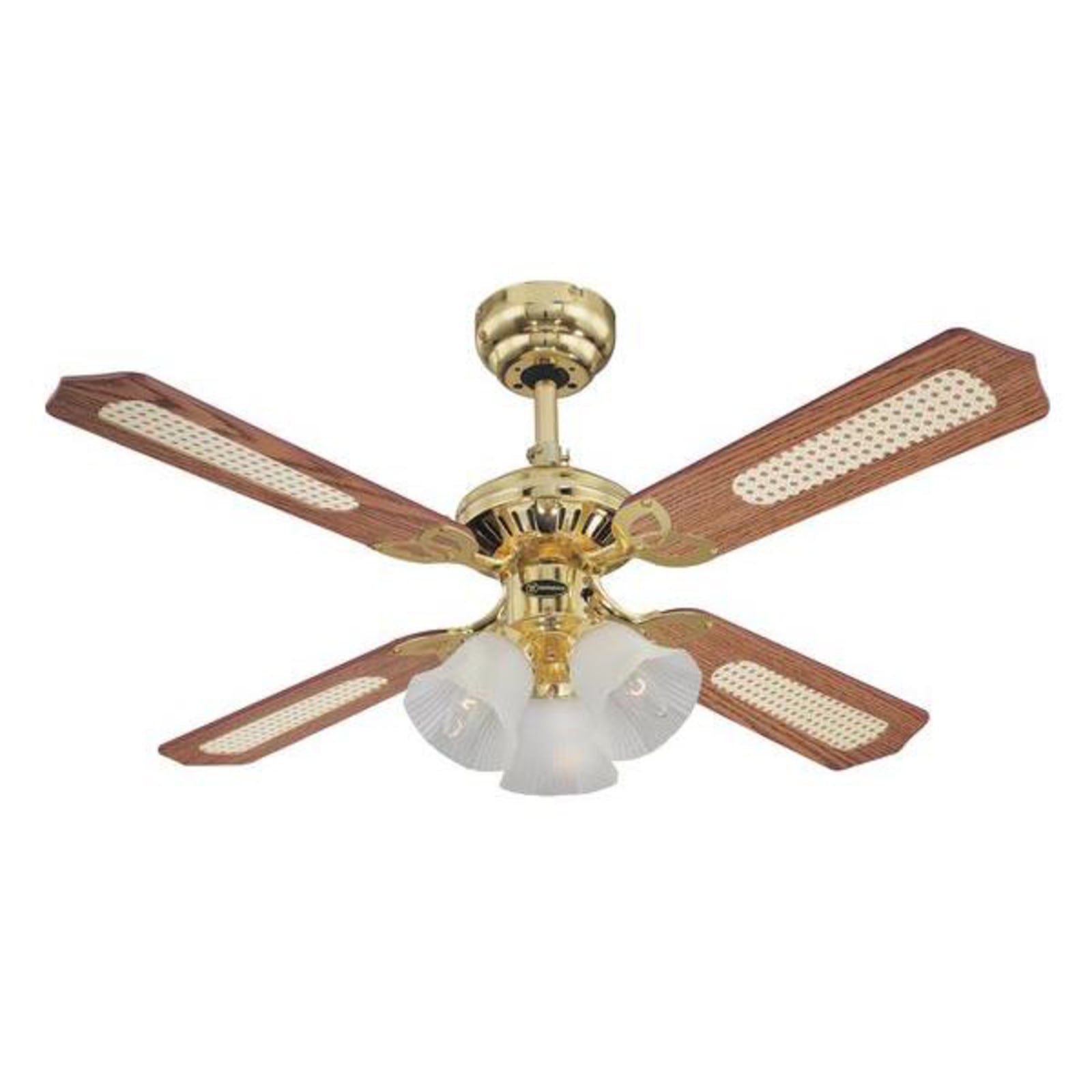 Ventilador Princess Trio em madeira, silencioso, Ø 105 cm - Westinghouse Ventilador Princess Trio em madeira, silencioso, Ø 105 cm - Westinghouse