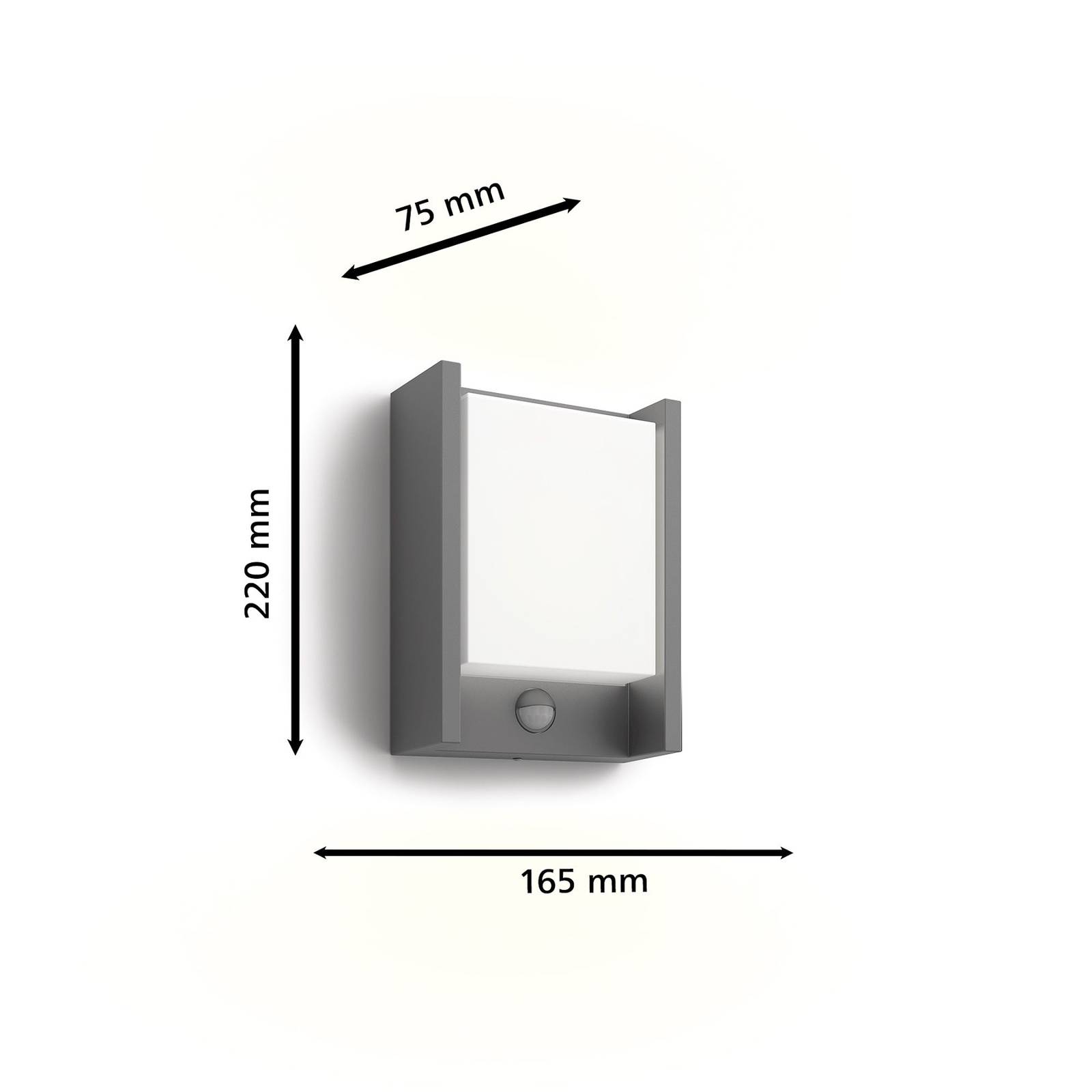 Philips kinkiet LED Arbour UE, czujnik, 2 700 K