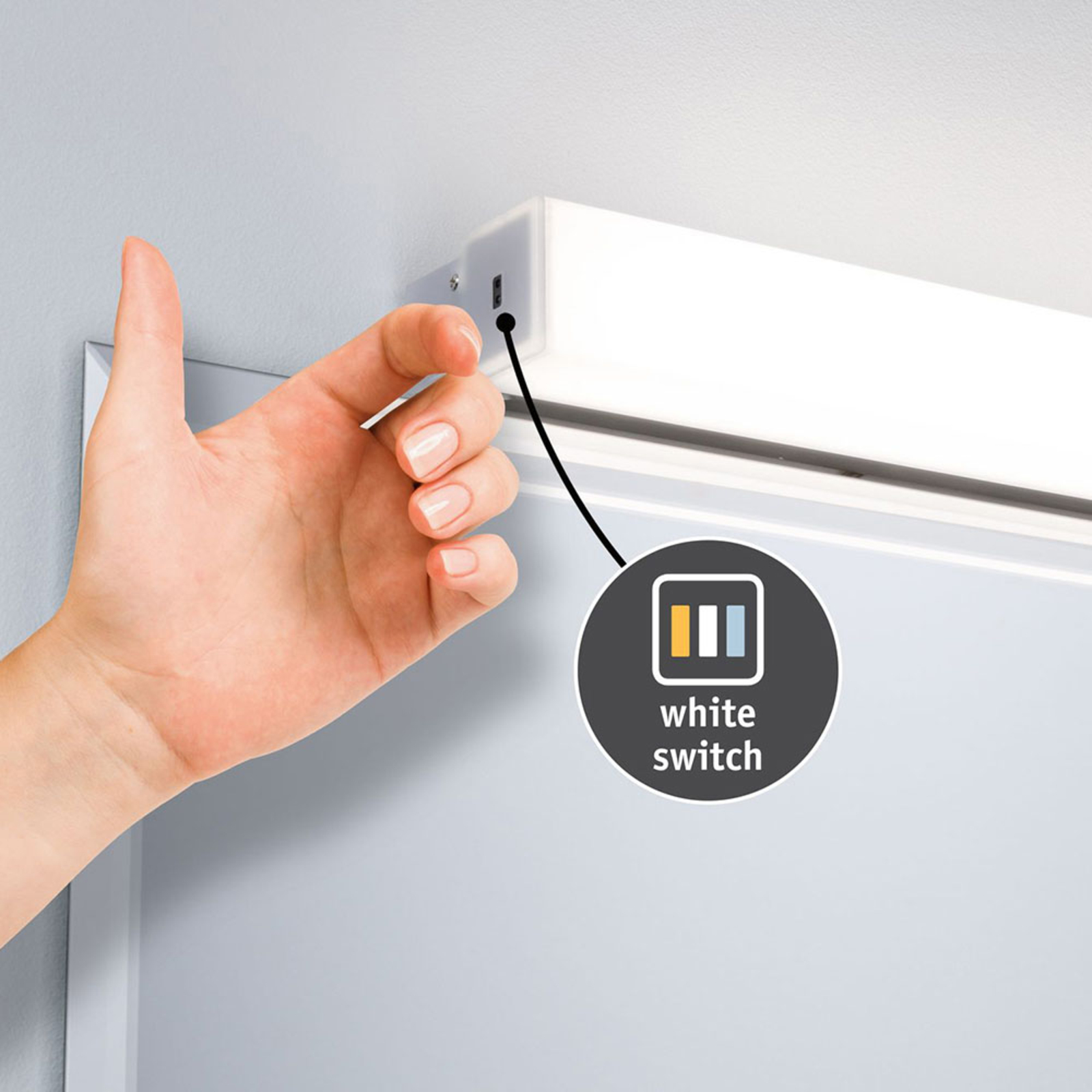 Luno LED Applique Murale 6W IP44 Aluminium - Paulmann
