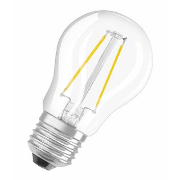 OSRAM lampadina LED E27 1,5W goccia filamenti 827