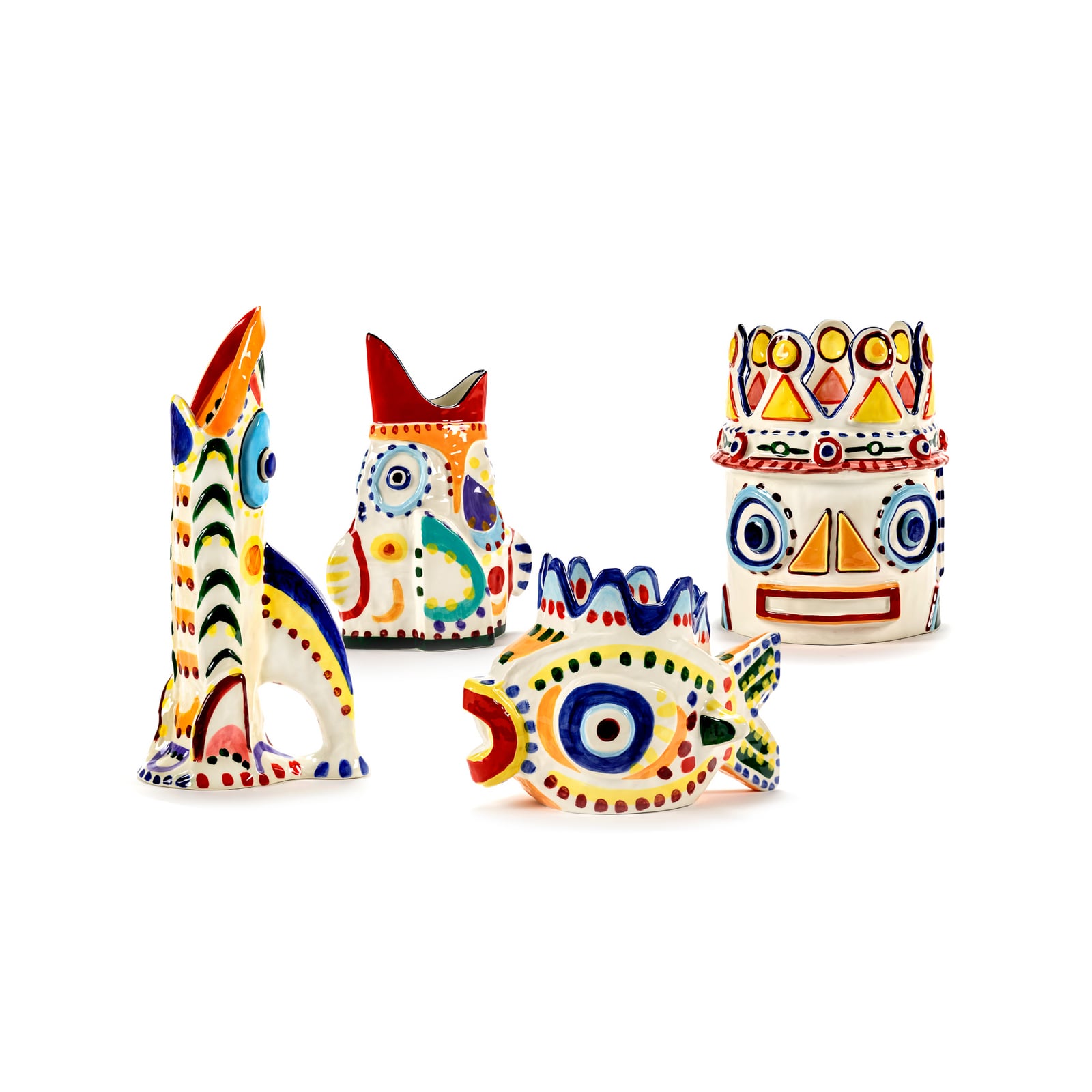 04 MIX SICILY Vase, farverig, stentøj, håndmalet – Serax