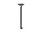 Clamor LED Celulă Solară Lampă de Grădină w/Sensor Black - Lindby