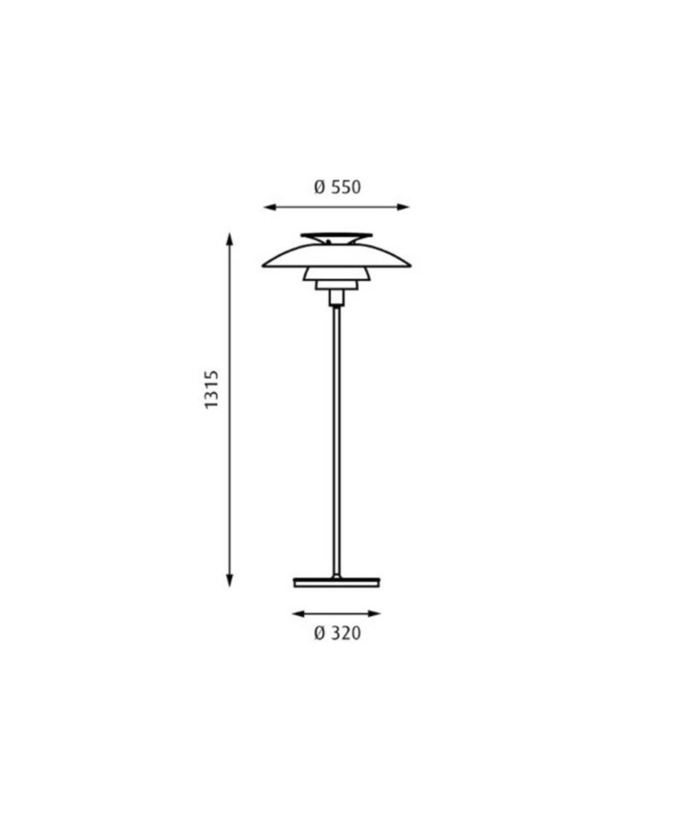 PH 80 Soclu Cover cu Abajur Holder - Louis Poulsen