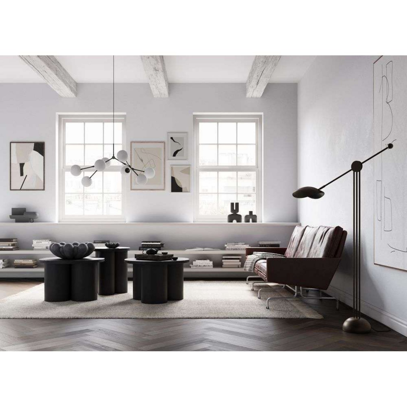 Drop Bulp Mini Grey Chandelier - 101 Copenhagen