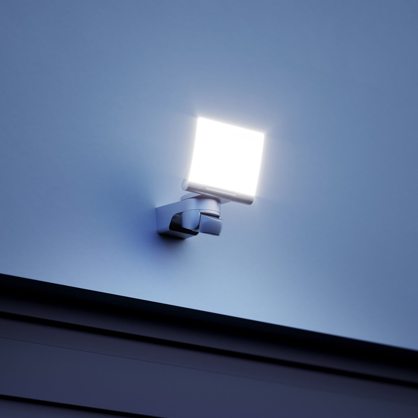 XLED Home 2 XL S sensor-buitenspot, wit, IP44 STEINEL - Modern - Kunststof - Hoekig