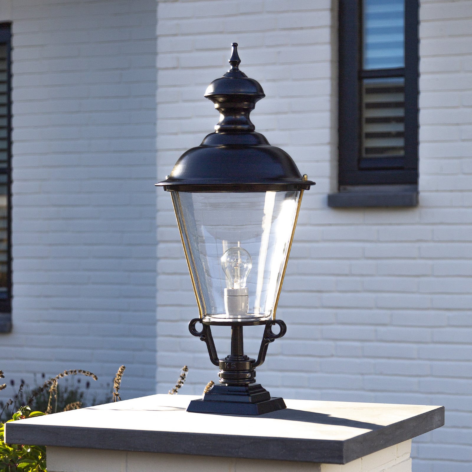 K.S. Verlichting Bornă luminoasă K43 înălțime 61 cm verde - transparent cupru - Metal