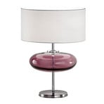 Bordslampa Show Elisse 62 cm glaselement rosa