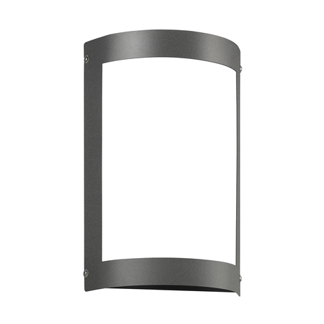 Außenwandlampe Aqua Marco ohne Raster, anthrazit
