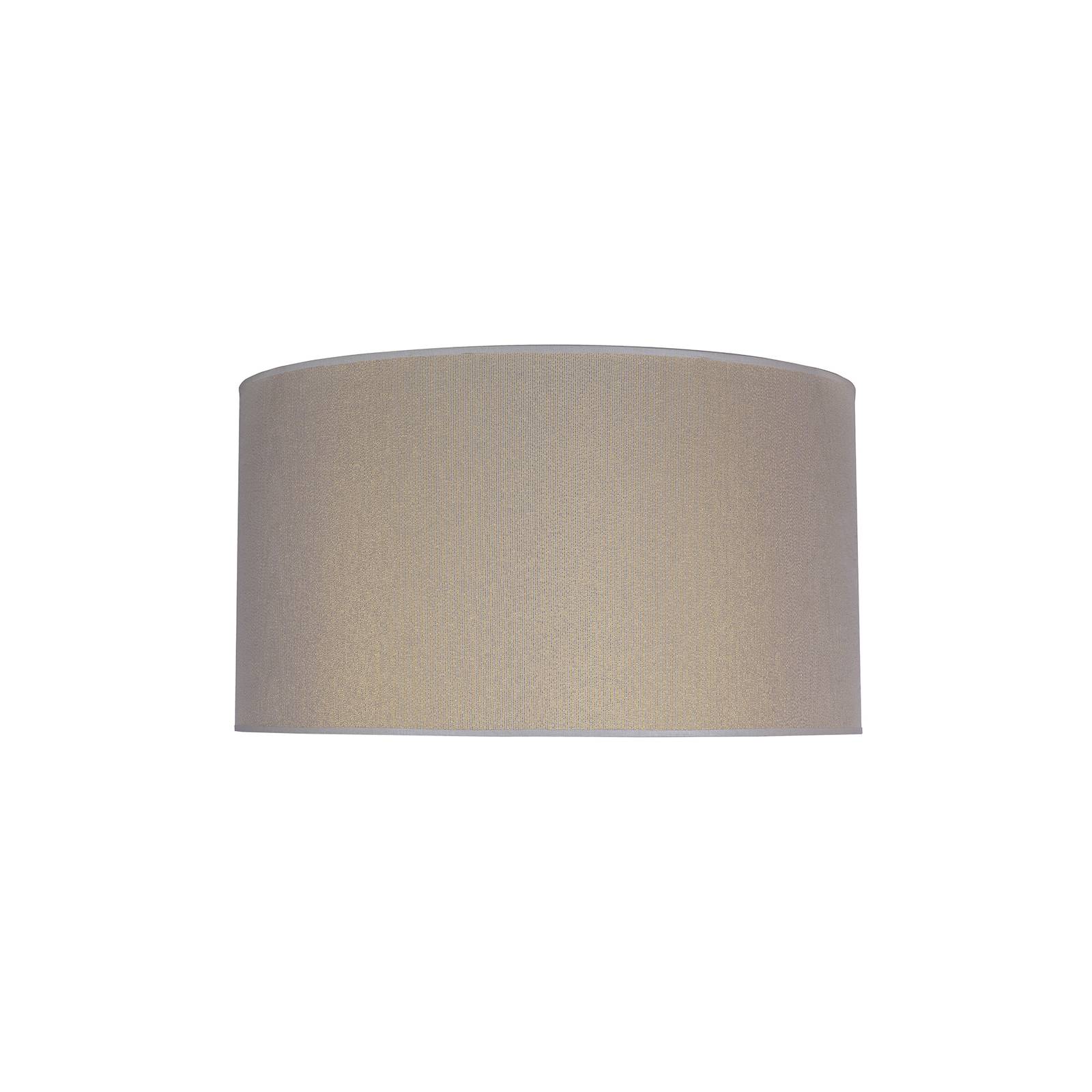 Euluna Roller lampshade Ø 40 cm, ecru/gold, fabric, E27, H: 22 cm