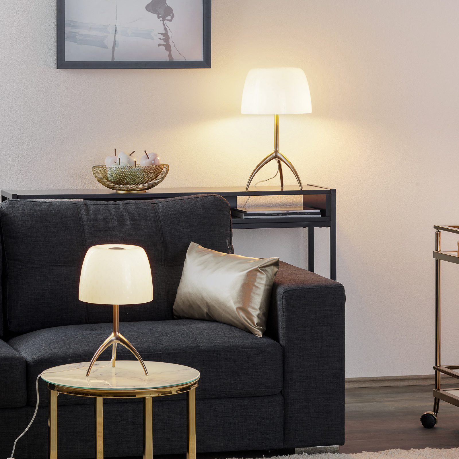 Foscarini Lumiere 30 Tischlampe Blasenglas