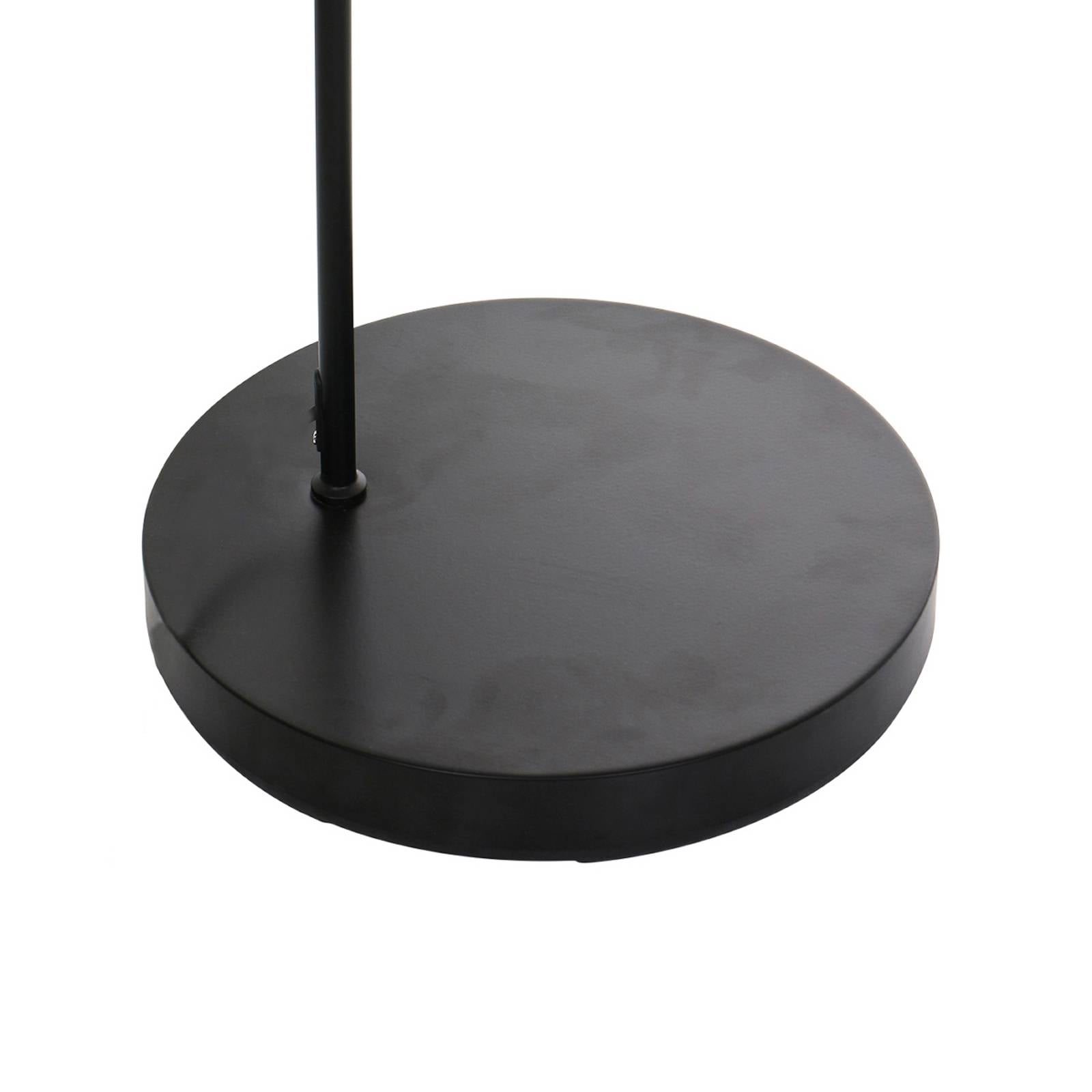  Mexlite Bogen-stehleuchte Solva, Schwarz/leinen Grau, Höhe 185 Cm 