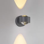 JUST LIGHT. aplique de pared LED Chia plateada, hierro, 3000 K