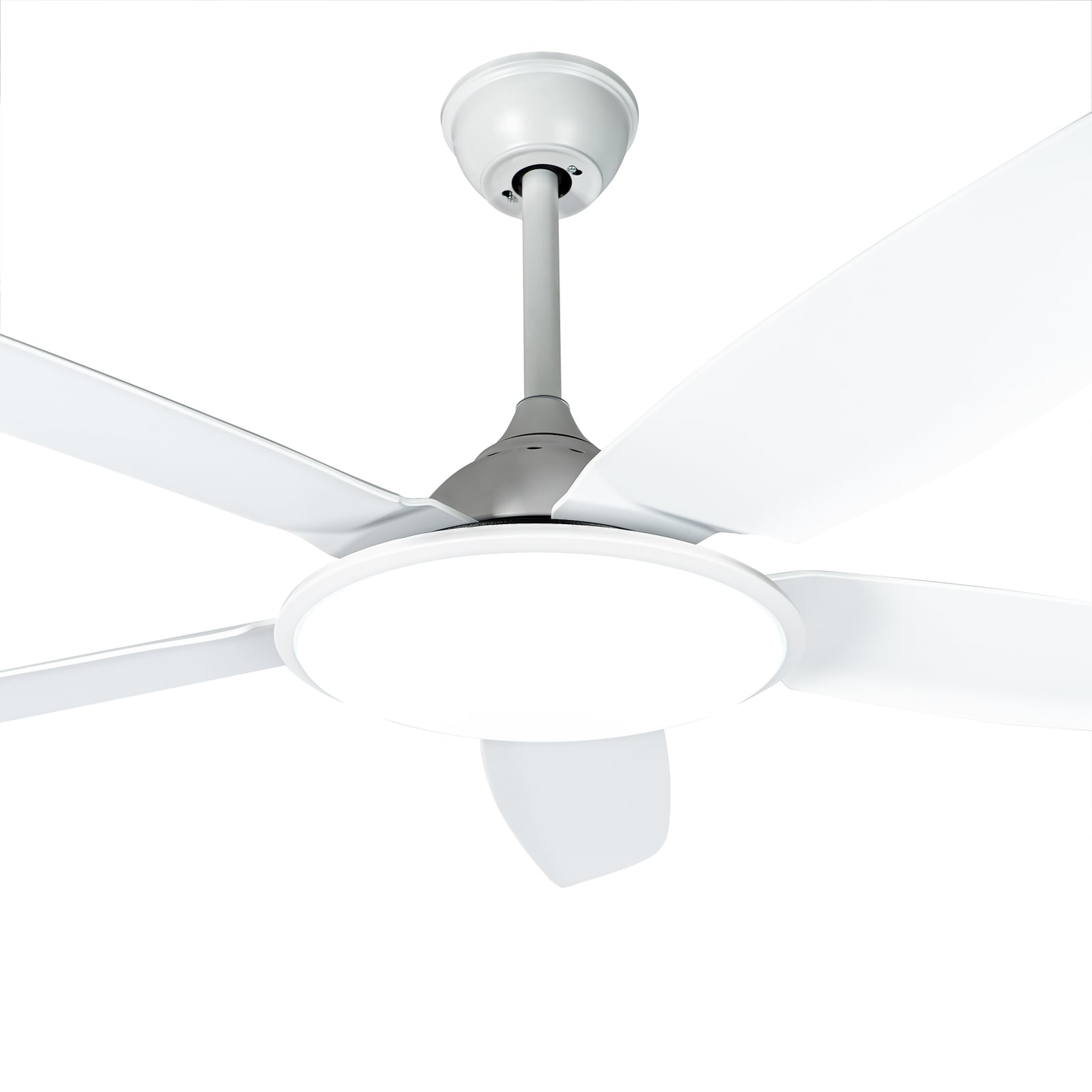 Ventilateur de plafond LED Divian, blanc, courant continu, silencieux, CCT -