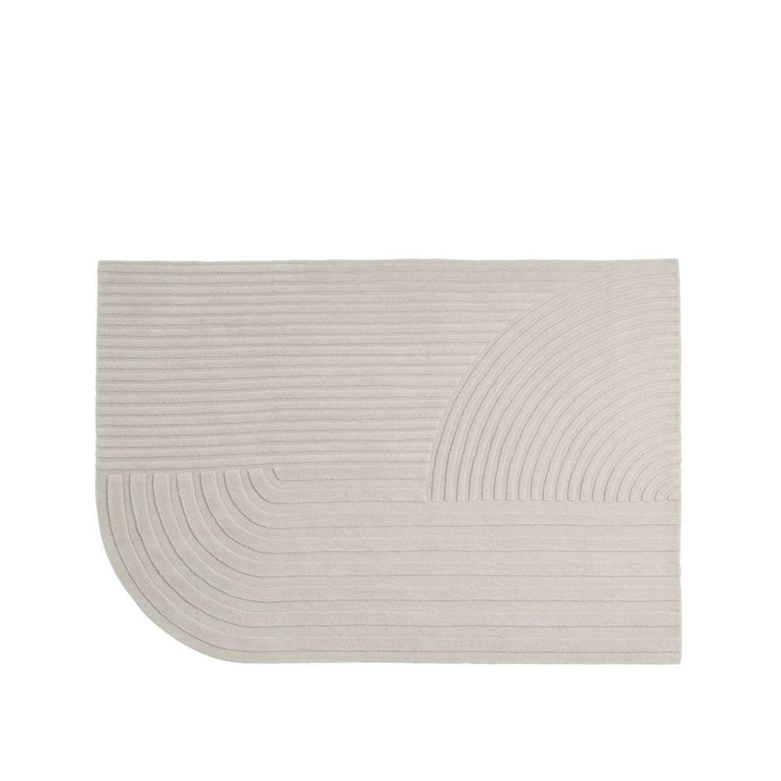 Relevo Rug 170x240 Burnt Off-White - Muuto