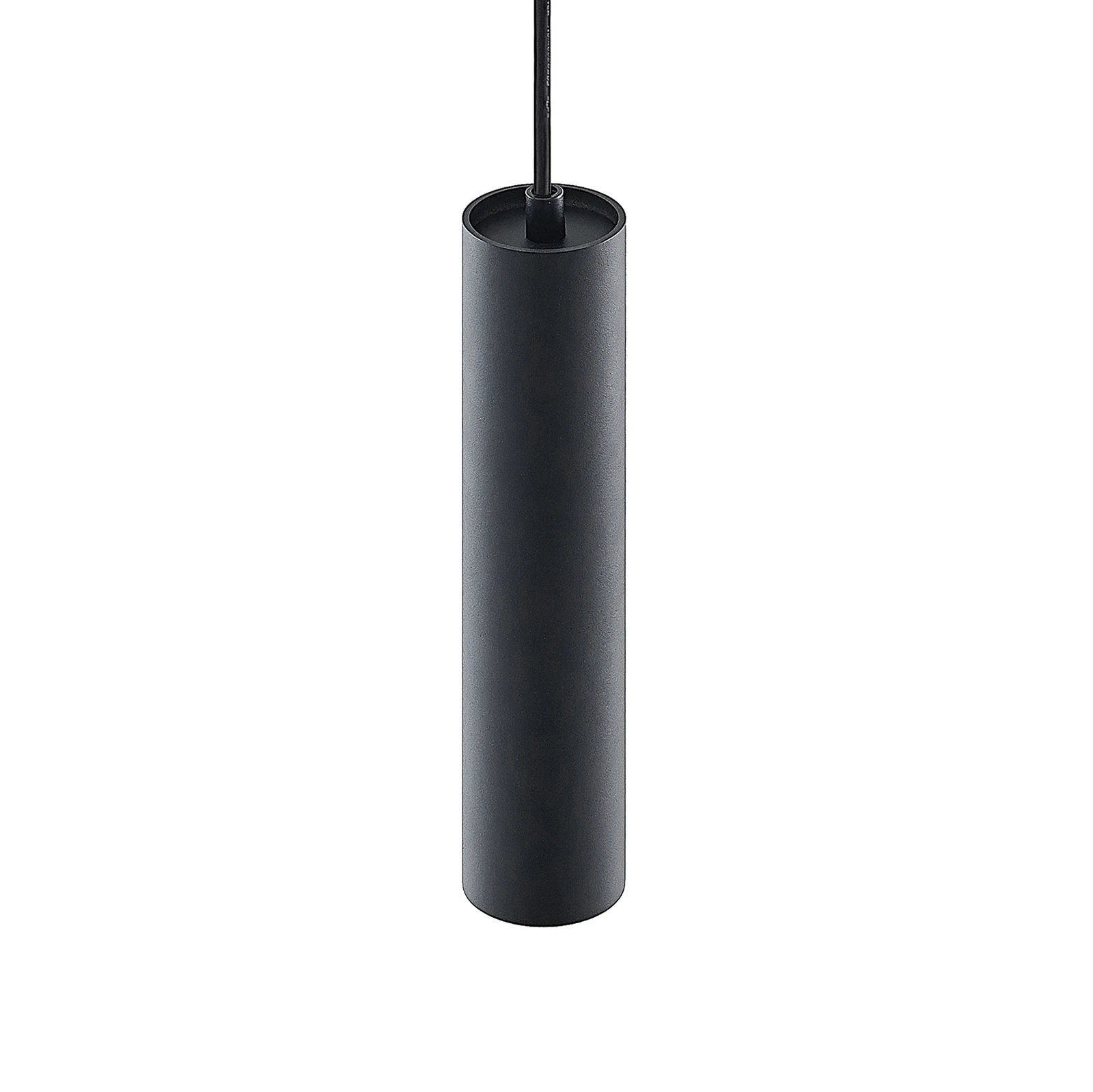 Prios Hängelampe Neliyah, rund, schwarz, 1-flg., GU10