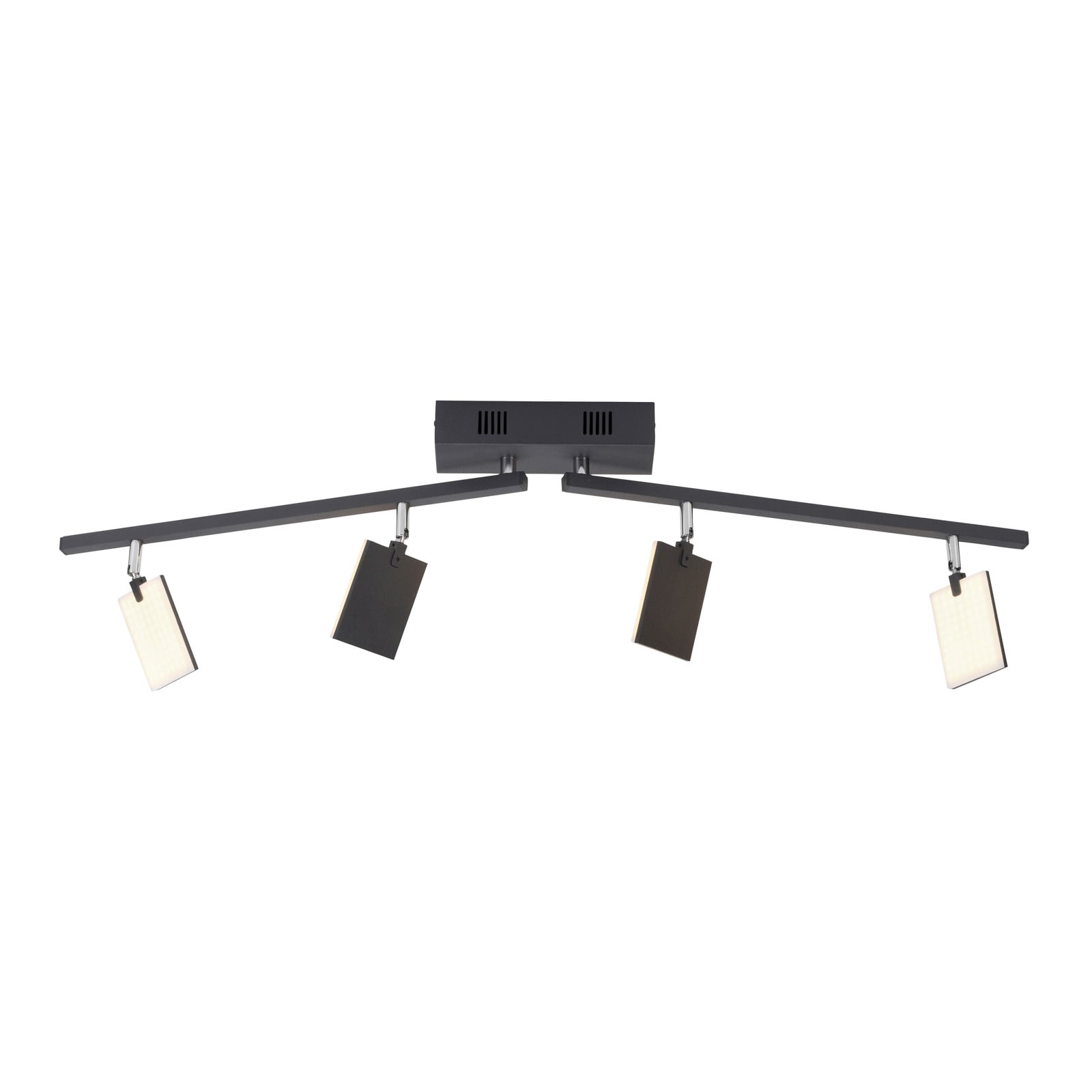 Mira Deckenlampe, black pearl, 4-flg., Remote, CCT - PURE Mira Deckenlampe, black pearl, 4-flg., Remote, CCT - PURE
