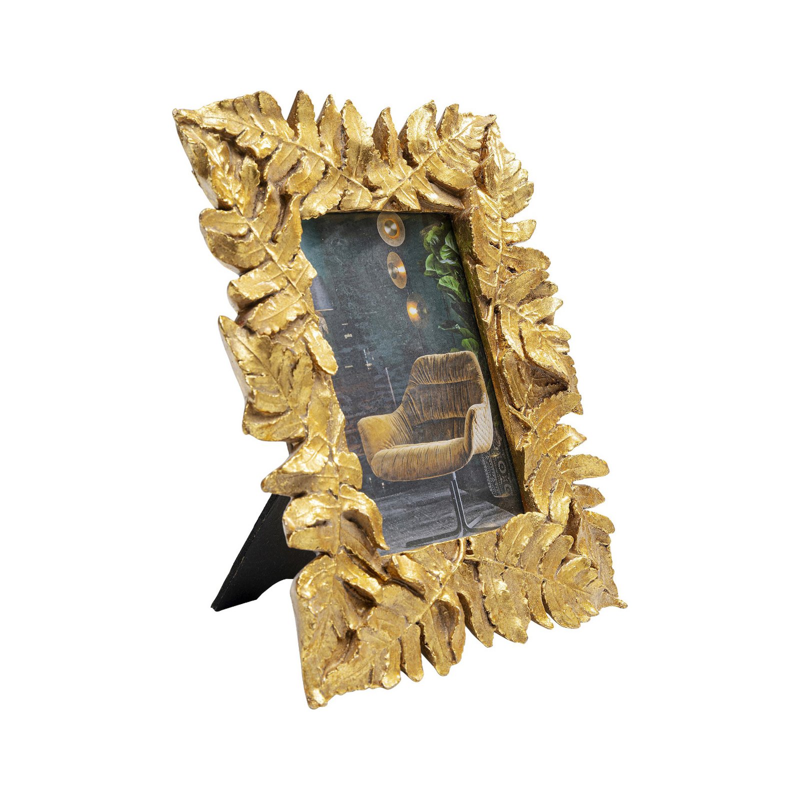 KARE Bilderrahmen Gold Leaves, 10 x 15 cm, goldfarben