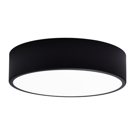 Deckenleuchte Cleo 300, IP54, Ø 30 cm schwarz