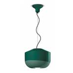 Hanglamp Bellota van keramiek, Ø 35 cm, groen