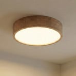 Cleo ceiling light, Ø 48 cm, 4-bulb, oak wood, E27
