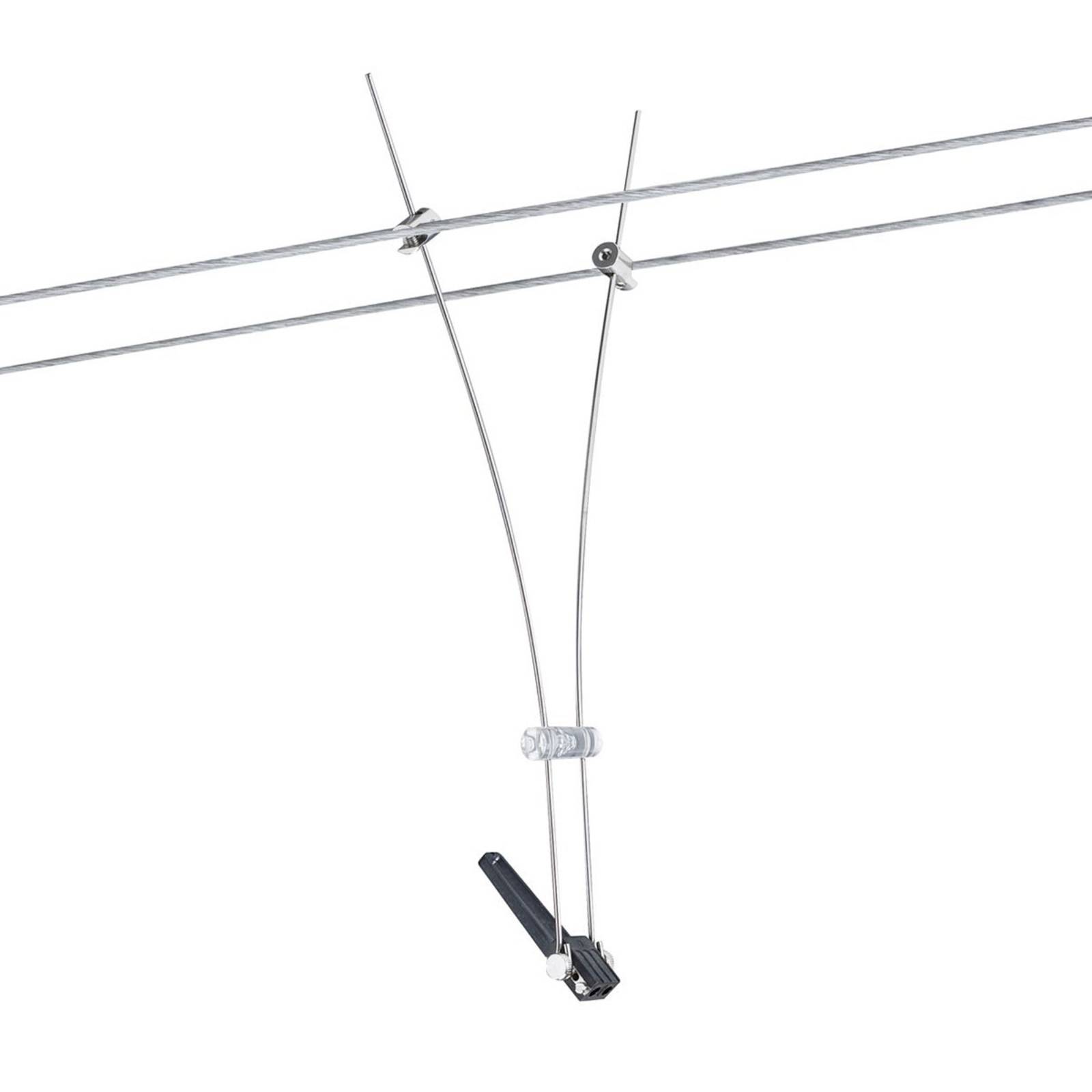 Paulmann Single lamp forTeleComet 1 cable system, for Hallway, Metal, GU5.3 / MR16, 50 W, energy efficiency: A++, H: 30 cm