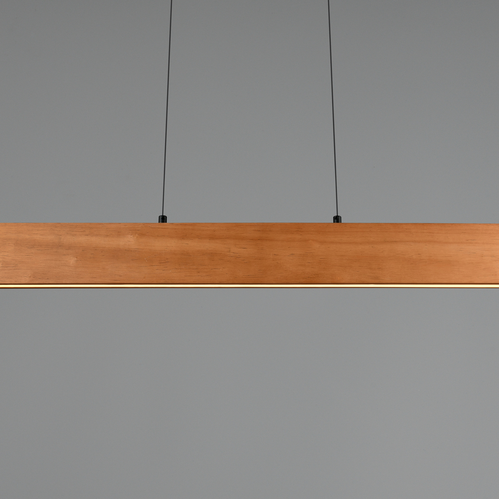 Edgewood LED függő lámpa, hossza 115 cm, fa színű, fa CCT Edgewood LED függő lámpa, hossza 115 cm, fa színű, fa CCT