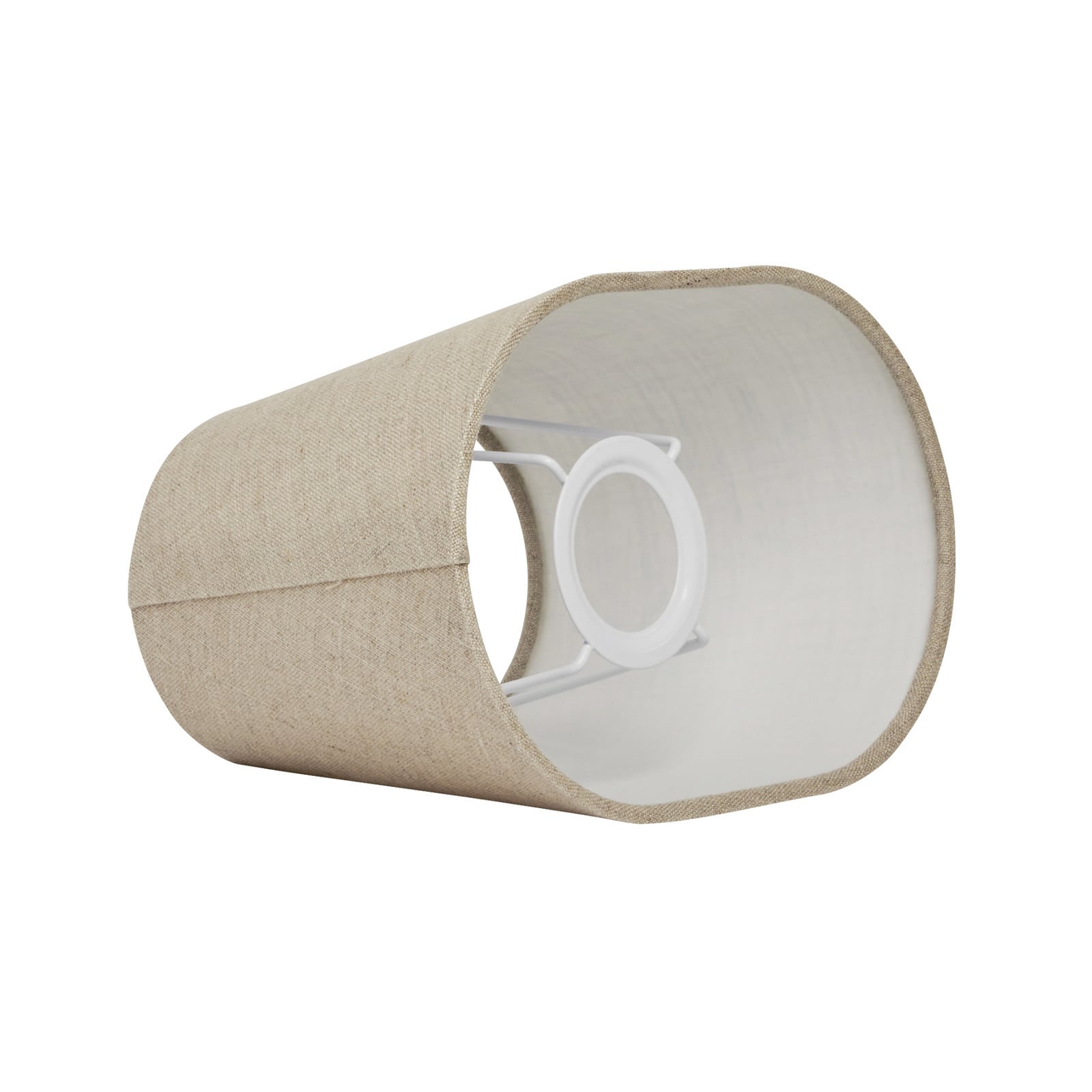 Basic oval lampeskærm, beige, længde 38 cm – Watt &amp;amp; Veke Watt & Veke - Design - Stof / tekstil