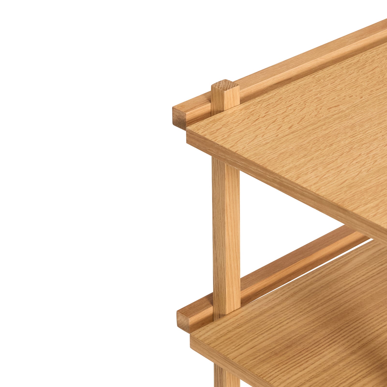 Carrello da portata Crayon in frassino, altezza 70 cm - Hübsch