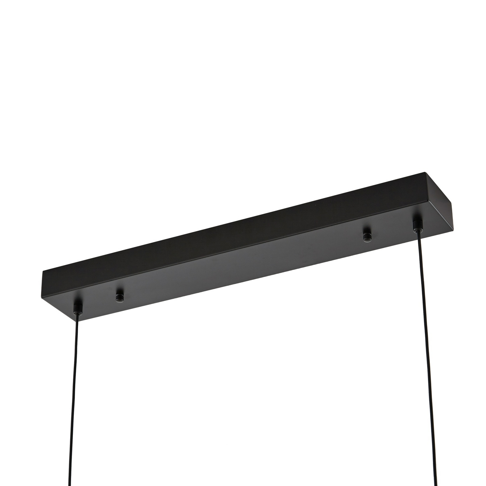 Lucande LED piekaramā lampa Vellia, melna, garums 112 cm, CCT
