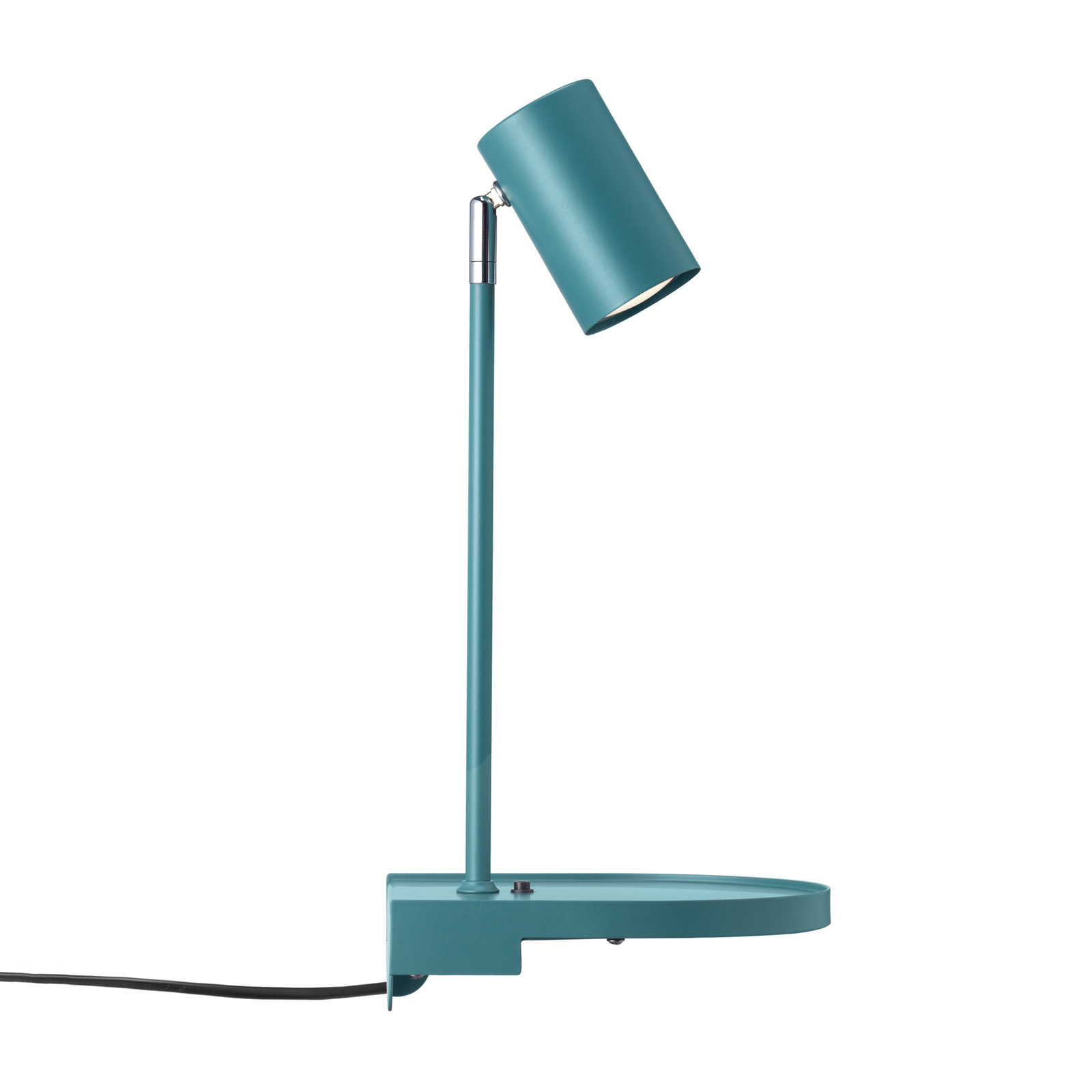 Wandlamp Cody, met legbord en USB-poort, groen