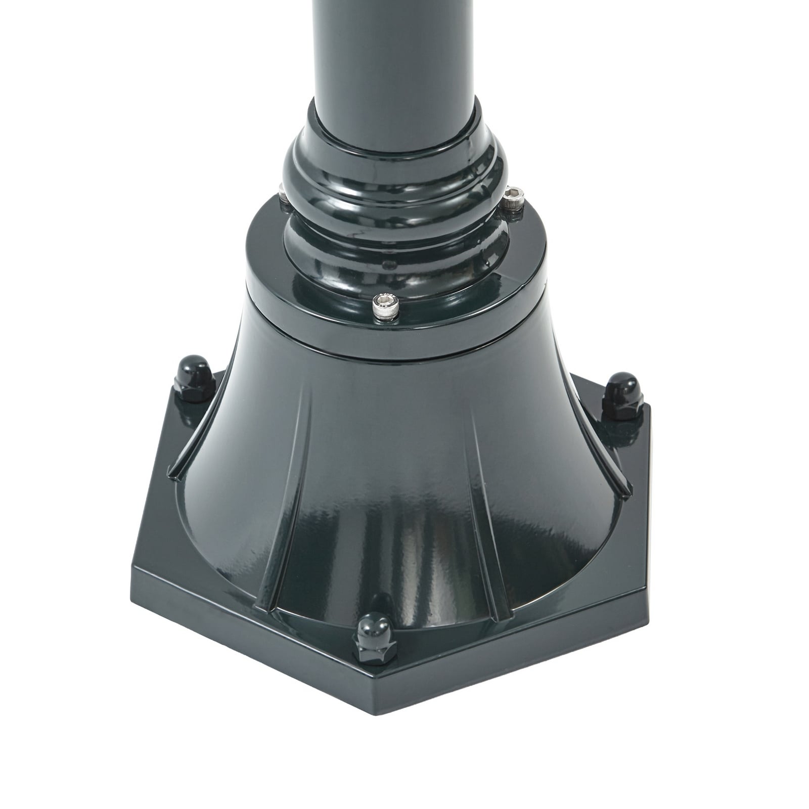 Vonkajšie svietidlo Daphne, zelené, 220 cm, E27, kov – Lindby