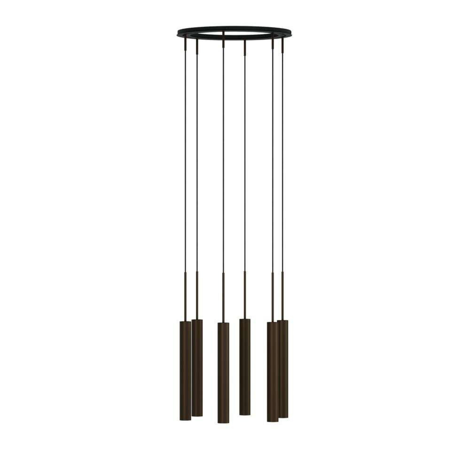 Tubulaire 6 Lampadario Alu/Anodized Bronzed - Audo Copenhagen