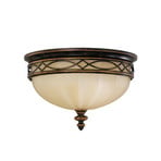 Drawing Room loftlampe i valnød/creme, højde 23 cm – FEISS