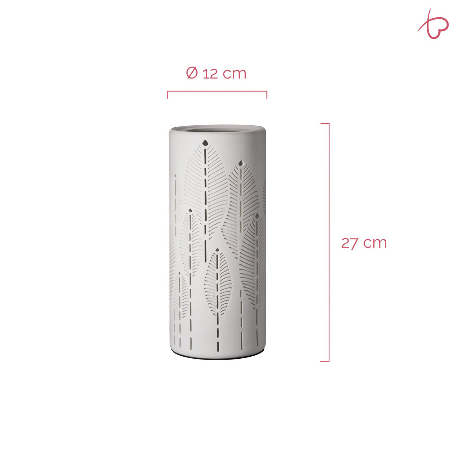 Pauleen tafellamp WARM SUNKISS, wit, hoogte 27 cm, porselein