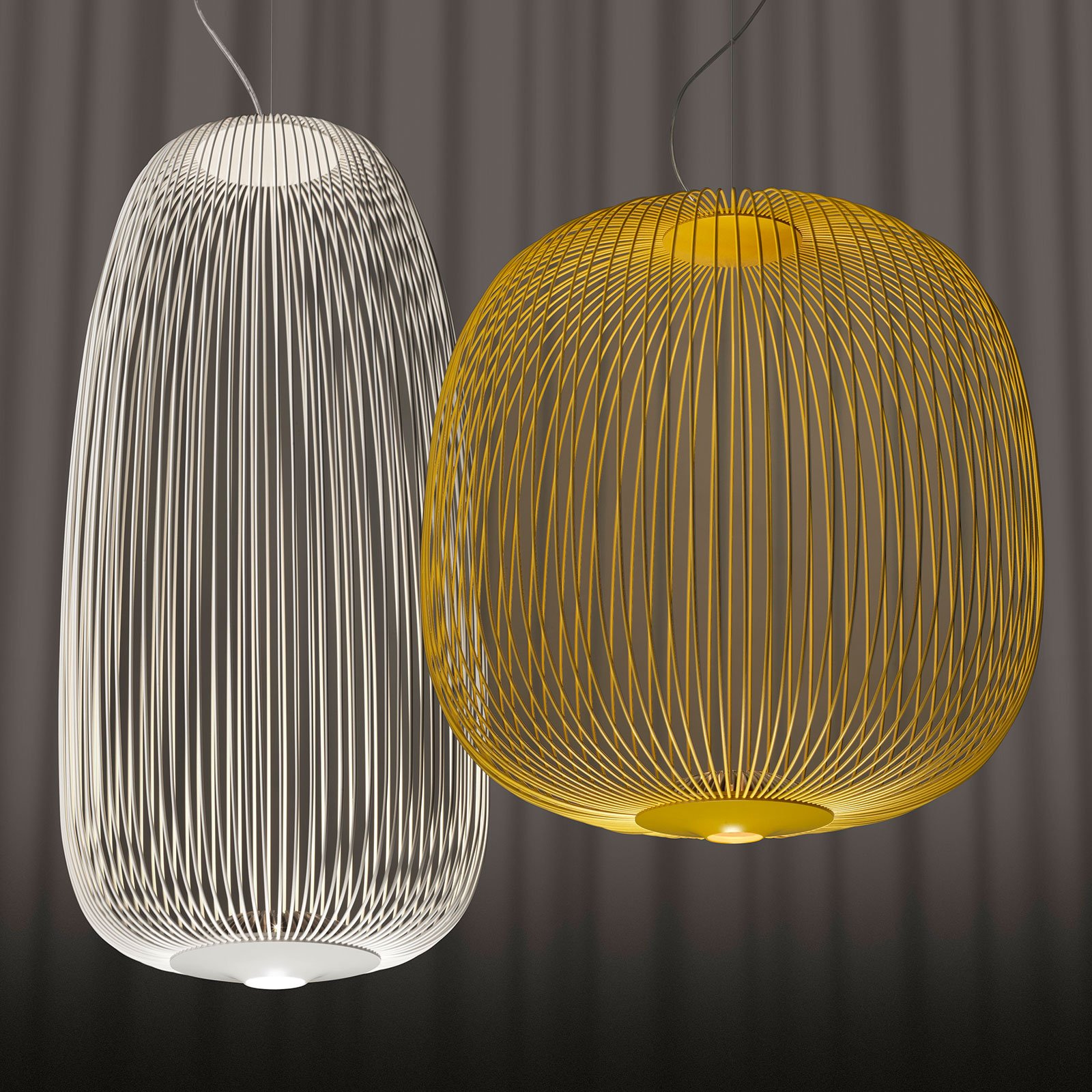 Spokes 1 LED függő lámpa, dimmelhető, fehér - Foscarini