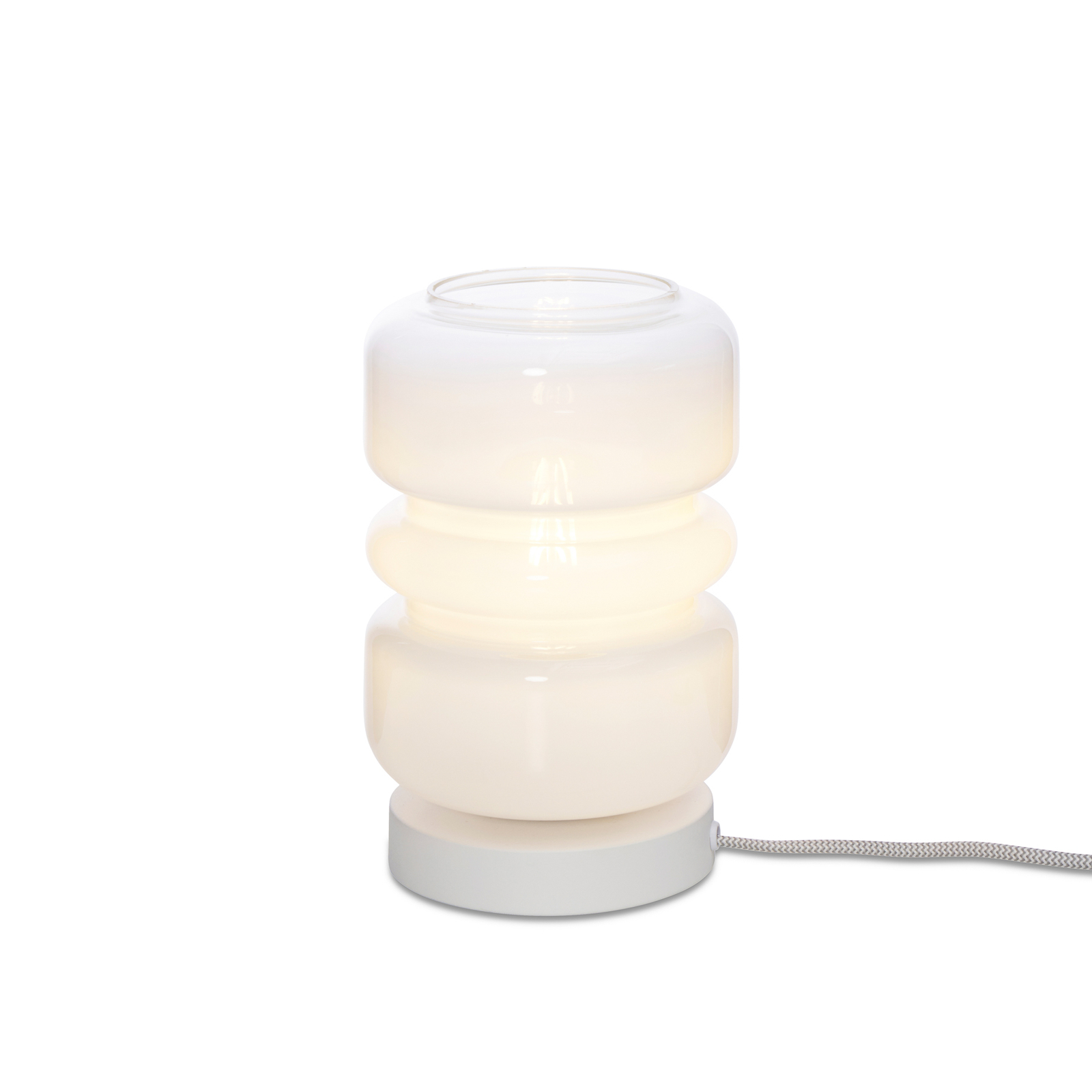 A RoMi Verona asztali lámpáról van szó, tejfehér színben