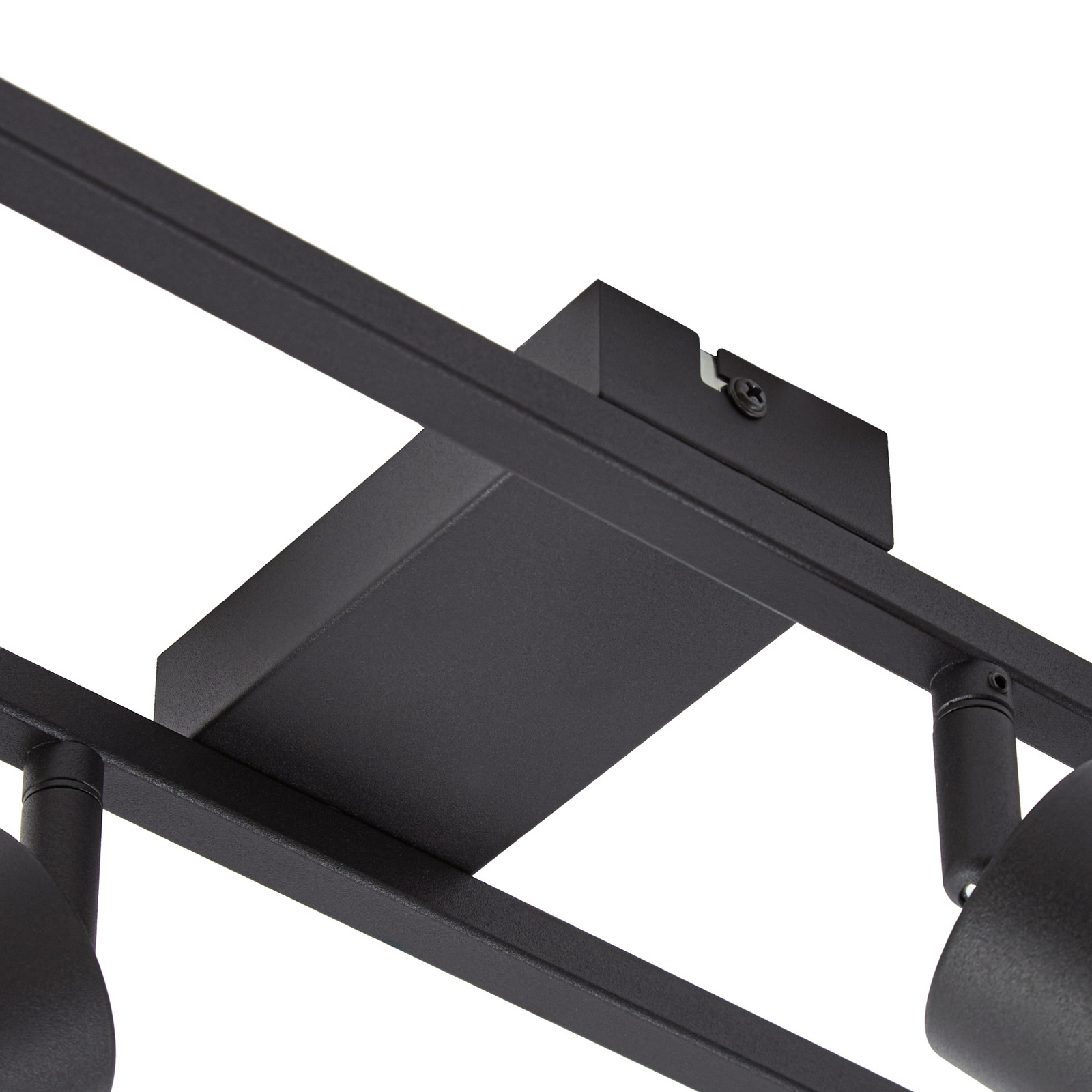 Lindby Deckenstrahler Bravius, schwarz, 4-flammig, Eisen Lindby Deckenstrahler Bravius, schwarz, 4-flammig, Eisen